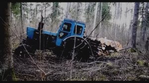 Тракторы Т-40 в условиях бездорожья