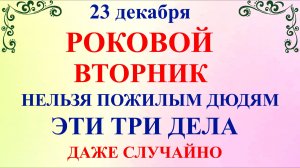 23 декабря День Мины. Что нельзя делать 23 декабря. Народные традиции и приметы