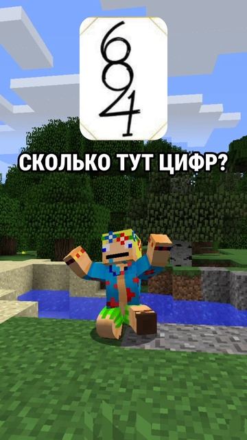 Сколько тут цифр? #minecraft #майнкрафт