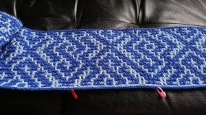 Плед - покрывало"Параграф". Не зима. Винный бархат #вязание #вязаниекрючком #мозаикакрючком