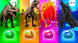 Coffin Dance Динозавры 264 уровень - Мультики про Динозавров | МУЛЬТФИЛЬМЫ ДИНОЗАВРЫ в Tiles Hop