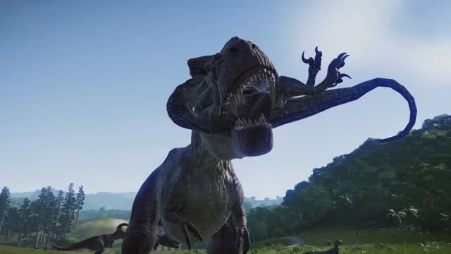 Мультики про Динозавров. Динозавры. Тиранозавр рекс. Индомниус Рекс. Вилацераптор. Битва Динозавров. смотреть онлайн