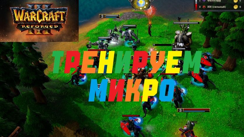 WARCRAFT 3 REFORGED. ТРЕНИРУЕМ МИКРОКОНТРОЛЬ! #warcraft #варкрафт смотреть онлайн