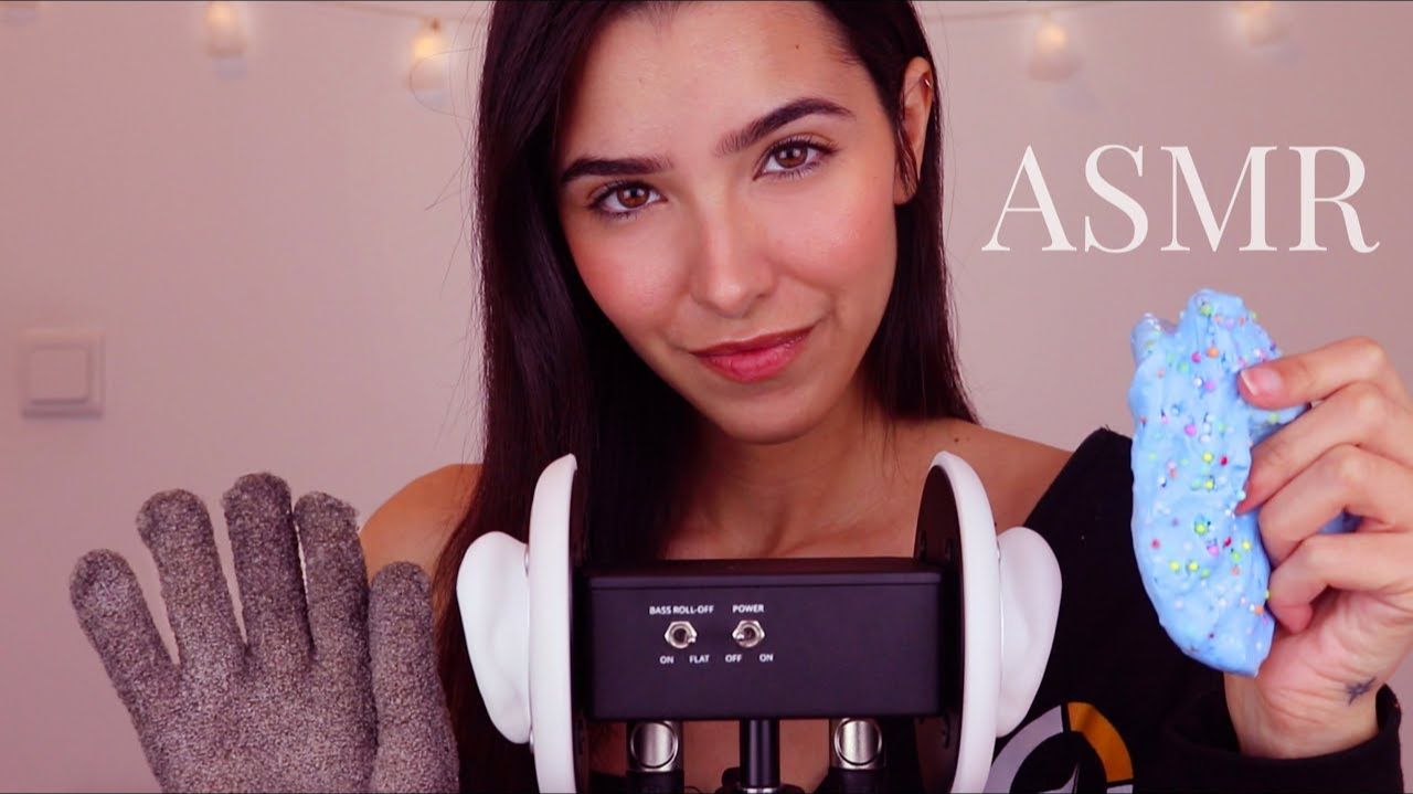 ASMR Playing With Textures on Mic (Bath gloves, Slime, Plastic Wrap, Bubble Wrap...) смотреть онлайн