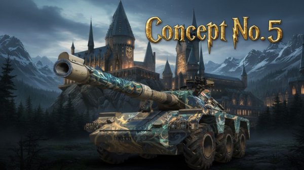 Concept No 5 - Снайперские укусы из кустиков + сборочный цех! #whinemachine #worldoftanks #миртанков