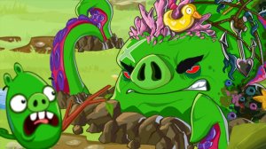 БОСС в Энгри бердс: свинка-осьминог 🐙 бой на арене 🥊