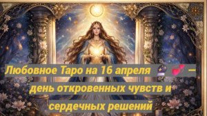 Любовное Таро на 16 апреля 🔮💞 — день откровенных чувств и сердечных решений