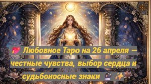 💖 Любовное Таро на 26 апреля — честные чувства, выбор сердца и судьбоносные знаки 🔮✨