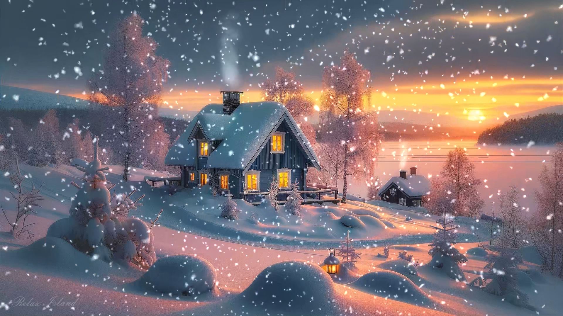 НЕВЕРОЯТНО КРАСИВАЯ УСПОКАИВАЮЩАЯ МУЗЫКА ДЛЯ СНА 🎵 ЗИМНЯЯ РАССЛАБЛЯЮЩАЯ МУЗЫКА ДЛЯ ДУШИ НА ЗАКАТЕ смотреть онлайн