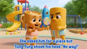 Балерина Капучино бэби пробуют с Тунг Тунгом супер острый леденец.