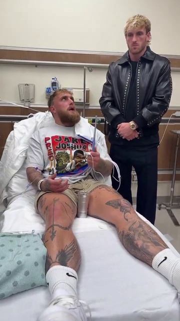 Джейк Пол в больнице после нокаута от Энтони Джошуа. смотреть онлайн