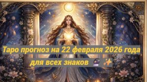 Таро прогноз на 22 февраля 2026 года для всех знаков 🔮✨