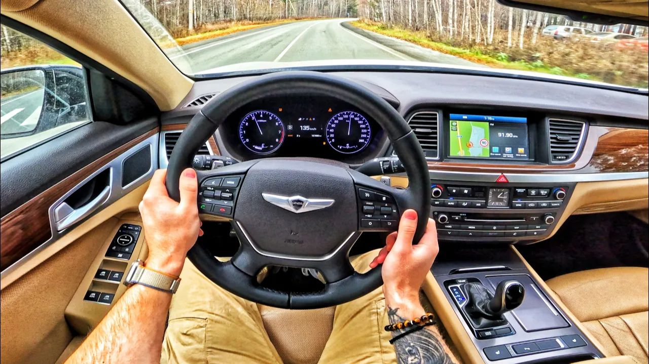 2014 Hyundai Genesis 3.0 4WD - POV ТЕСТ-ДРАЙВ смотреть онлайн