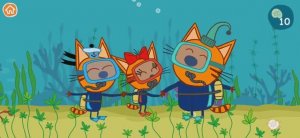 Три Кота Мультфильм Морские приключения котяток..