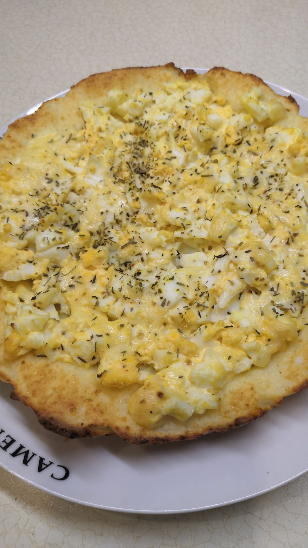 Творожная ватрушка с яйцом