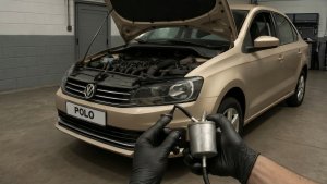 Замена топливного фильтра Volkswagen Polo пошаговая инструкция