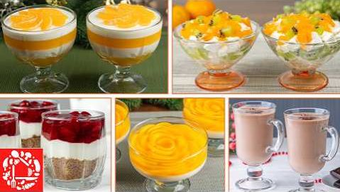 5 шикарных Новогодних ДЕСЕРТОВ Без выпечки за 15 минут🔥.  Новогоднее меню 2026