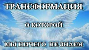 ТРАНСФОРМАЦИЯ О КОТОРОЙ МЫ НИЧЕГО НЕ ЗНАЕМ