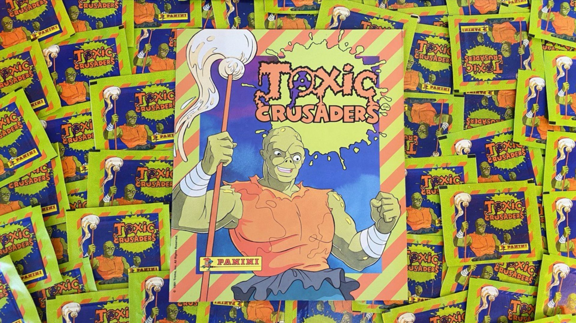 PANINI🦠 Альбом для наклеек Токсичные крестоносцы (Toxic Crusaders) 1991г