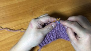 Резиночка  спицами "Колоски"