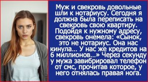 Сынок, она нас кинула… Дарственной не будет. У нас же кредитов на 6 миллионов | ИСТОРИИ ИЗ ЖИЗНИ