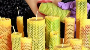 съедобные свечи (сверху пчелиный воск)