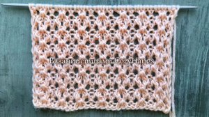 Фактурный мелкий ажур для вязания свитера, топа ⭐️ Как крючком