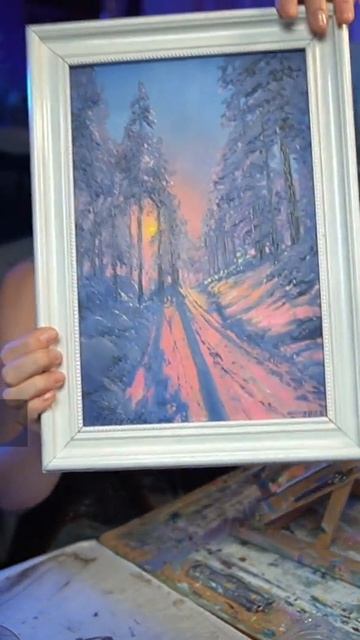 #картина #стрим #художник #зима #картинамаслом смотреть онлайн
