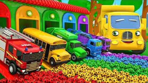 Колеса на автобусе + Олд Макдональд - Колеса в форме футбольного мяча ⚽⚽⚽- Детские стишки и песенки смотреть онлайн