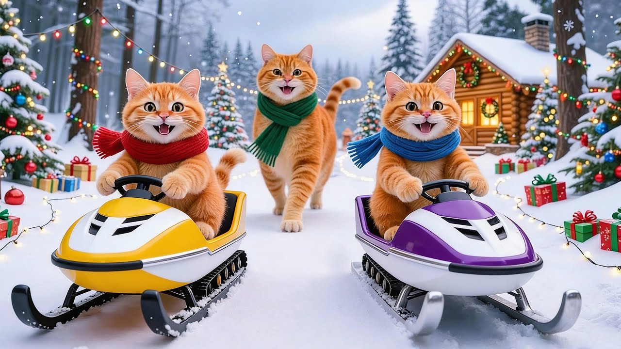 Мультики для детей, новоднии истории про котиков, видео про котов, мультик смотреть онлайн