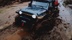 Сложный маршрут тягучего песка для RC джипа 4x4 Crossrc EMO X4