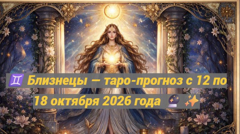♊ Близнецы — таро-прогноз с 12 по 18 октября 2026 года 🔮✨