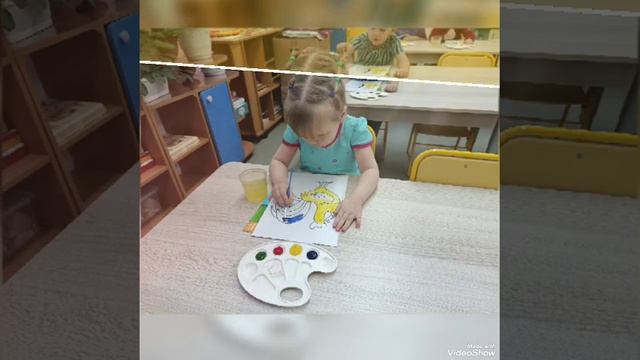 Рисование "Петух и краски" в средней группе "Звездочки" смотреть онлайн