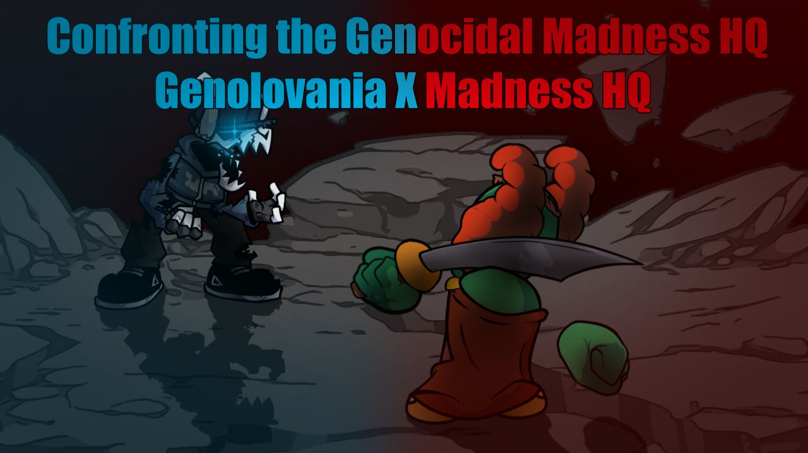 [FNF Mashup] Confroting the Genocidal Madness HQ [Madness HQ X Genolovania]