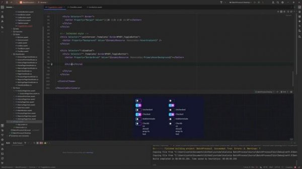 19. Avalonia UI Real World (Toggle Button Styling)