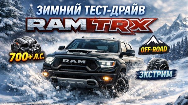 RAM TRX Зимняя поездка POV от первого лица
