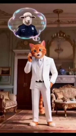 Котёнок упал с вертолёта. #мультик #заработок #нейросеть #рек  #лайки