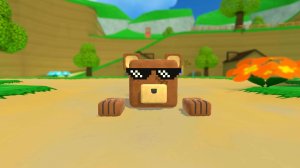 я просто играл в super bear adventure
