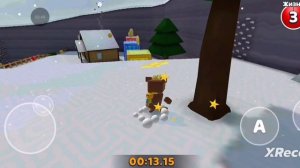 Получаю все золотые времена на карте снежная долина в super bear adventure!