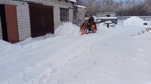 Мини погрузчик своими руками, как посчитать объем ковша ,чистим снег.