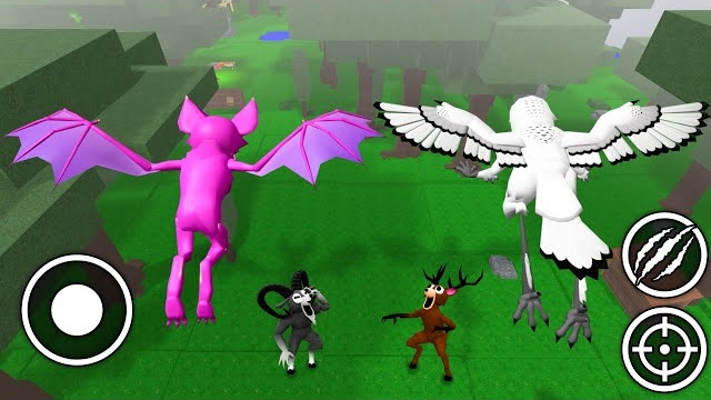 Играем за СОВУ и ЛЕТУЧУЮ МЫШЬ! в «99 ночей в лесу» Анимация Роблокс смотреть онлайн