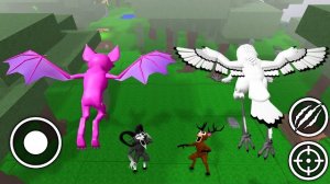 Играем за СОВУ и ЛЕТУЧУЮ МЫШЬ!  в «99 ночей в лесу» Анимация Роблокс