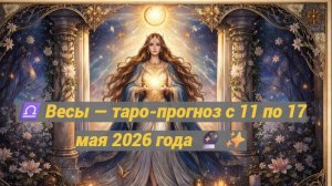 ♎ Весы — таро-прогноз с 11 по 17 мая 2026 года 🔮✨