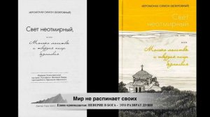 Свет неотмирный или Молоко молитвы и твердая пища безмолвия. ИЕРОМОНАХ СИМОН (БЕЗКРОВНЫЙ)