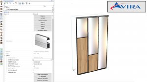 Системы Avira Рамир - Скрипт Двери-купе 3.98.84. Разбиение наполнения двери в соотношении 1/3 к 2/3