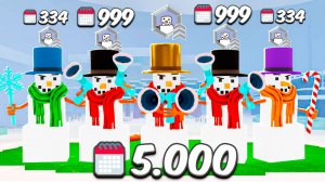 99 НОЧЕЙ за КОМАНДУ СНЕГОВИКОВ в ROBLOX!