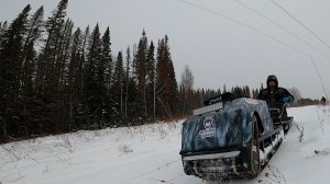 Обзор мотобуксировщика. Обкатка железной собаки. Снежный барс