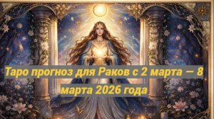 🔮 Таро-прогноз для Раков на 2–8 марта — время чувств, интуиции и внутренних решений ✨