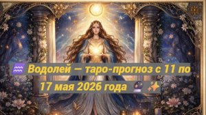 ♒ Водолей — таро-прогноз с 11 по 17 мая 2026 года 🔮✨