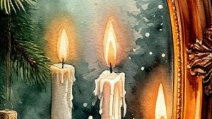 СВЕЧА ГОРЕЛА НА СТОЛЕ.